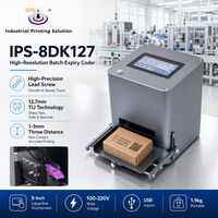 Imprimante jet d'encre thermique IPS-8DK127, machine d'impression TIJ portable, machine d'impression TIJ 12,7 mm, codage sur plastique et verre