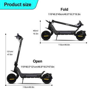 Brushless 72V 10KW 18Ah F5 Foldable Waterproof Aluminum Alloy Portable Electric <b>Scooter</b> App Control 25km/h LED Lights Disc - Product Image 5