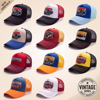 Casquette de baseball personnalisée en gros avec lettres brodées en 3D, dos en maille, blocs de couleur, 5 panneaux, snapback unisexe pour hommes et femmes, Gorra De Beisbol OEM