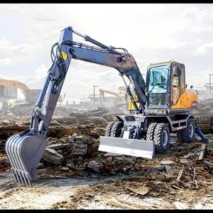 Excavadora China con Ruedas y Cucharón de 0.3 CBM HWL110, Precio de Excavadora de <span class=keywords><strong>10t</strong></span> - Product Image 4