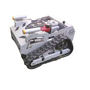 7.5HP Electric-start Mini Lawn Mower Self Propelled Gasoline Crawler Remote Control Lawn Mower