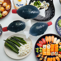 Sauce Soja Liquide Japonaise Personnalisée 8g en Sachet Mini Forme Poisson, Directement de l'Usine Alimentaire TSY, pour Sushi