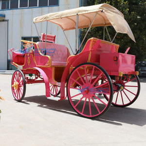 Calèche royale européenne haute performance rose pour le tourisme et les excursions – Transport spécial - Product Image 5