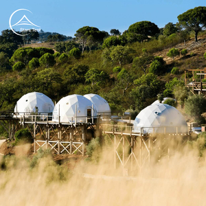 <span class=keywords><strong>Tenda</strong></span> a Cupola Geodetica in Vetro per 3-4 Persone con Cucina Moderna per Glamping, Campeggio o Caffetteria - Product Image 1