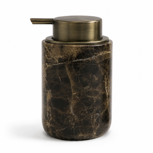 Juego de Accesorios de Baño de Mármol Oscuro Emperador OEM, Juego de Baño de Mármol Marrón Natural, Accesorios de Baño Marrón Oscuro - Product Image 3