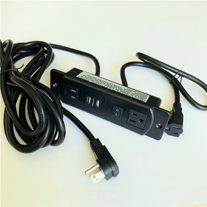 <span class=keywords><strong>4</strong></span> Cách Chìm Gắn Màu Đen Cắm Điện Ổ Cắm Điện Ổ Cắm Điện Với 2TR Ổ Cắm, 2 Tách <span class=keywords><strong>USB</strong></span> Và 1 0n/Off Chuyển Đổi - Product Image 6