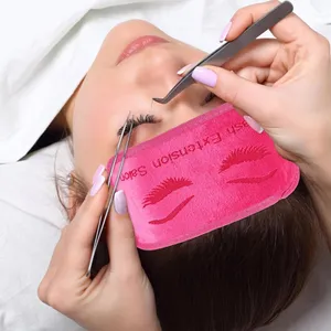 Neue benutzer definierte private Logo Wimpern Pfropfen Versorgung Stirn abdeckung Beauty Wimpern verlängerung Salon Stirn tuch