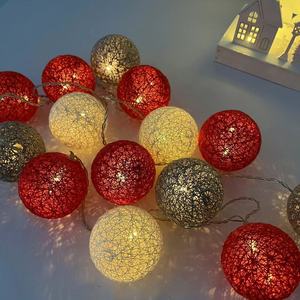 LED Watte bausch Schnur Licht Weihnachts baum Lampe für Indoor Outdoor Urlaub Licht - Product Image 4