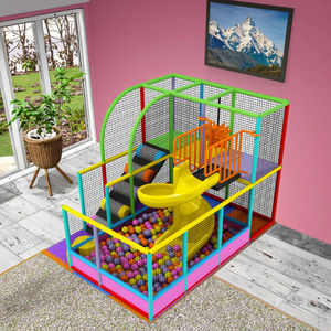 Aire de jeux intérieure miniature colorée pour enfants, ensemble de jeux souples avec toboggan et <span class=keywords><strong>piscine</strong></span> à balles pour la maison et l'école - Product Image 3
