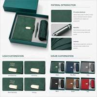 Coffret Cadeau Stylo Carnet Parapluie Pliant – Cadeaux Promotionnels d'Entreprise avec Logo – Ensemble pour Cadeaux d'Entreprise en Gros
