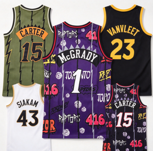 Camiseta de Baloncesto de los Raptors # 1 # 15 Carter # 23 # Colección de Uniformes Cosidos para Hombre 43 - Product Image 1