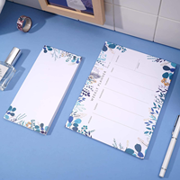 Bloc-notes hebdomadaire A4 non daté en gros, 52 feuilles, motif floral botanique, planificateur de bureau, liste de choses à faire, impression de logo personnalisée