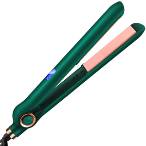 Lisseur à cheveux en aluminium 3D, fer plat, affichage numérique LED, plaques flottantes négatives, <span class=keywords><strong>plancha</strong></span> professionnelle <span class=keywords><strong>électrique</strong></span> 2 en 1 pour usage domestique et hôtelier - Product Image 1
