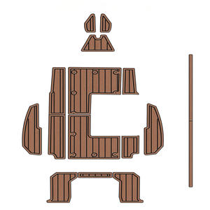 Plancher en teck moderne EVA Selva D500 2016 pour yachts, navires marins, extérieur, installation par clic, article très vendu sur eBay et AliExpress - Product Image 1