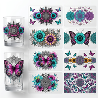 Housses de tasses durables, imperméables, lavables et anti-UV pour verres et mugs de 16/20/24 oz avec motifs de dessins animés
