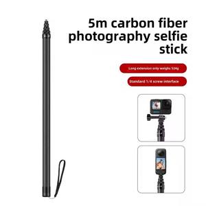 <span class=keywords><strong>Palo</strong></span> de <span class=keywords><strong>Selfie</strong></span> <span class=keywords><strong>Invisible</strong></span> extensible de fibra de carbono de 5m, adecuado para Insta360 X3 X4, 11/10 soporte de Cámara de Acción <span class=keywords><strong>palo</strong></span> de <span class=keywords><strong>Selfie</strong></span> extendido - Product Image 2