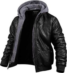 Haute qualité en gros dernier style hommes vestes en cuir respirant hiver à manches longues moto équipe GLOBAL EDGE marque personnalisée - Product Image 4