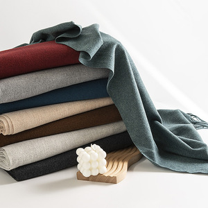 Venta al por mayor Otoño Invierno Pashmina Cachemira Bufanda Hombres Mujeres Bufanda Chal Poliéster - Product Image 1
