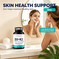 Suplemen Kapsul Vitamin D3 K2 5000 IU Magnesium B6 Zinc Quercetin untuk Kesehatan Otot, Imunitas, dan Energi, Grosir Superfood Dewasa
