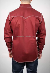 Chemise de travail FRC idéale pour le soudage et les travailleurs pétroliers, style western, chemise à manches longues pour homme, résistante aux flammes, style western, deux poches, fermeture à boutons-pression - Product Image 5