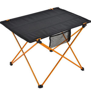 Mesa plegable para exteriores, mesa cuadrada de aleación de aluminio de 75x55x53cm, mesa portátil para acampar, Picnic, té, tamaño grande - Product Image 1