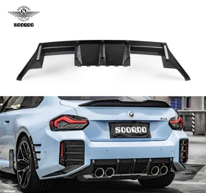 For BMW G87 Carbon Fiber Rear Diffuser OEM Style Dry Carbon Fiber Rear Bumper Lip For BMW M2 G87 2023-IN