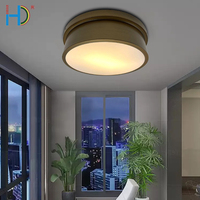 Lampe de plafond LED décorative de style moderne luxueux pour chambre à coucher, bureau, étude