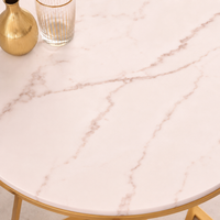 Pieds et structure de table basse en fer, style moderne et épuré, support de table d'appoint ronde pour mobilier de salon
