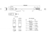 OEM FTDI FT232RL Prolific PL2303 CP2102 CH340 IC Câble série USB A vers TTL-232R-5V-WE UART TTL pour ouvrir l'extrémité du fil nu