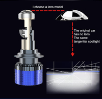 T81 84W 8400LM H4 Voiture Led Projecteur Lentille Système D'éclairage Automatique Mini LED Lentille H7 H11 9005 9006 pour Voiture Moto Accessoires