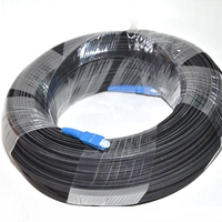 KEXINT FTTH Interior G.657.A2/B3 Cable de fibra óptica de caída Negro con conector LC/SC/ST/ FC Cable de fibra óptica