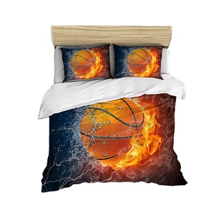 Hot Selling High Quality Summer 4 Pieces Set Fitted Polyester Fibre <strong>Football</strong> Bed Sheet - Product Image 1