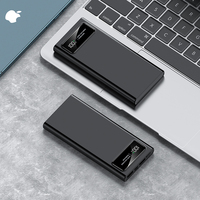 Batería Externa Portátil Ultra Delgada de 10000mAh, Carga Rápida PD de 22.5W, Doble USB Tipo-C, Pantalla LED, Batería de Litio-Polímero para Teléfono