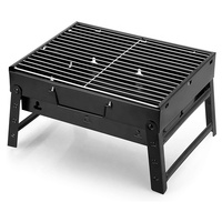 Barbecue en acier inoxydable, foyer d'extérieur, grilles à charbon en fer, baril de cuisson pliable Portable, gril à charbon