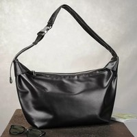 Bolso Bandolera de Gran Capacidad para Hombre, Estilo Hobo, Suave y Holgado, con Correa Ajustable, para Viajes Largos, Compras Diarias