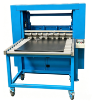 Machine de découpe automatique de bandes de caoutchouc PLC, machine de découpe de feuilles de caoutchouc de haute précision, machine de découpe de ceintures en caoutchouc pour le traitement du caoutchouc