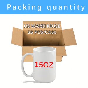 Tasses à imprimer 15 oz, vierges, en gros, personnalisables, blanches, 15 oz, tasses en céramique pour sublimation - Product Image 3