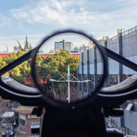 Lunette de visée compacte en aluminium Victoptics S6 1-6x24 noire/marron brûlé avec réinitialisation zéro et verrouillage des tourelles pour la chasse/le tir