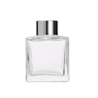 Bouteilles diffuseurs à roseaux carrées en verre de 50 ml, 100 ml, 150 ml, 200 ml – Contenants vides multi-tailles pour l'aromathérapie et la décoration