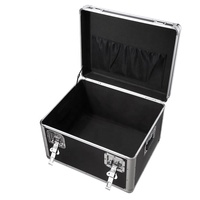 Valise de transport en aluminium personnalisable de haute qualité, portable, avec serrure, pour équipement et outils