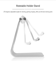 Vente en gros prix d'usine de support de téléphone portable support de bureau en métal pour tablette supports de téléphone portable en alliage d'aluminium réglables