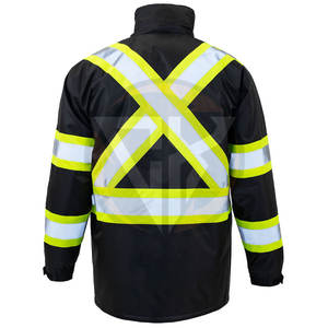 Veste de sécurité extérieure personnalisable pour travailleurs de la construction avec plusieurs poches Veste de sécurité pour vêtements de travail en gros - Product Image 2
