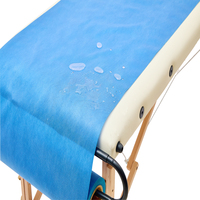 Rouleau de draps jetables en PP non tissé, 2 plis, blanc, à usage unique, pour table d'examen médical, clinique, spa, salon de massage