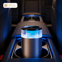 Purificateur d'air de voiture de luxe, 5 parfums solides, diffuseur de parfum sans fil, écran tactile, purificateur d'air intelligent pour voiture