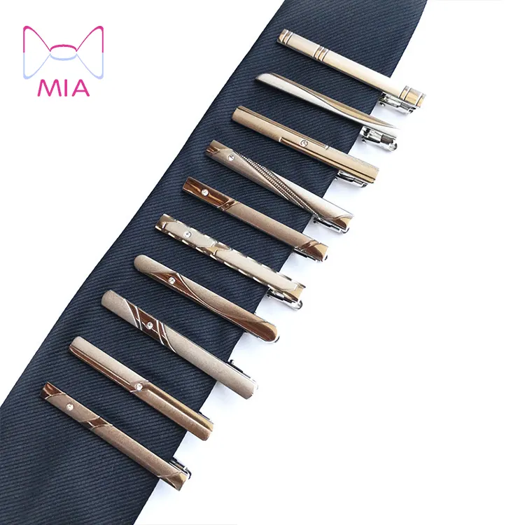 Nieuwe Eenvoudige Mode Stijl Stropdas Clip Voor Mannen Metal Silver Gold Tone Simple Bar Sluiting Praktische Stropdas Sluiting Tie Pin voor Mens Gift