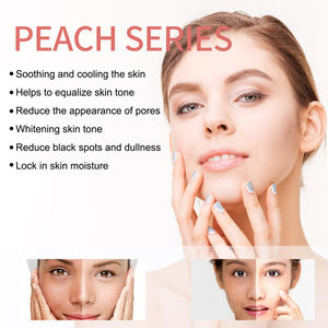 Private Label Vegan Cruelty Free Hydrating Cream & Lotion Peach Brightening Glass Skin Care Set with Vitamin C & AHA OEM/ODM - Product Image 6