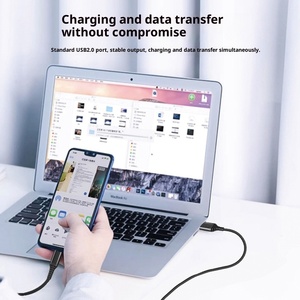 OEM Logo Chiều dài CE/FCC/ROHS Micro <span class=keywords><strong>USB</strong></span> bện che chắn Cáp dữ liệu cho Android Điện thoại di động với 60 Wát nhanh chóng sạc cáp - Product Image 3