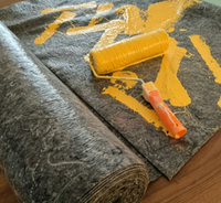 Rouleau de feutre de peintre en polyester, tapis de protection de sol jetable industriel pour la rénovation des bâtiments résidentiels et commerciaux