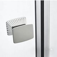 Cabine de douche carrée pivotante en verre trempé avec quincaillerie en acier inoxydable, taille personnalisée, pour salle de bain, séparation humide/sec, salle de douche d'hôtel