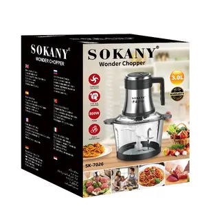 Zogifts Grinders & Slicers Sokany 3L Stainless Steel Home Use Food Chopper For Meat Vegetables Fruits And Nuts Electric Parts